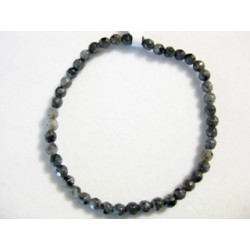 Pulsera larvikite bola facetada 4mm