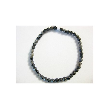 Pulsera larvikite bola facetada 4mm
