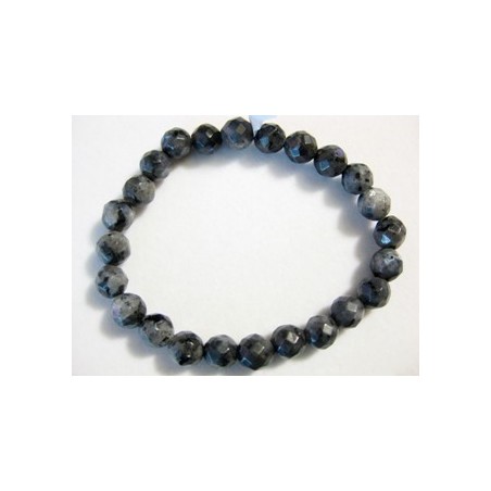 Pulsera larvikite bola facetada 8mm