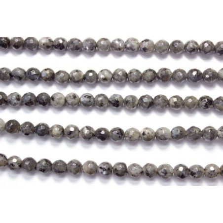 Larvikite hilo bolas lapidadas 6mm