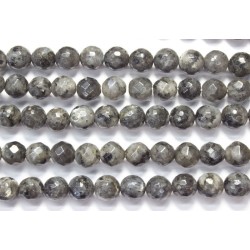 Larvikite hilo bolas lapidadas 8mm
