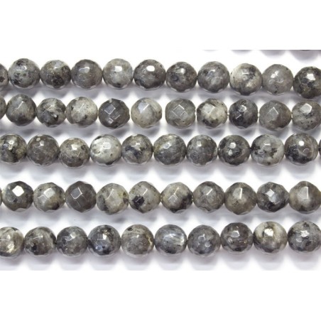 Larvikite hilo bolas lapidadas 8mm