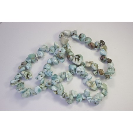 Larimar brazalete hojas