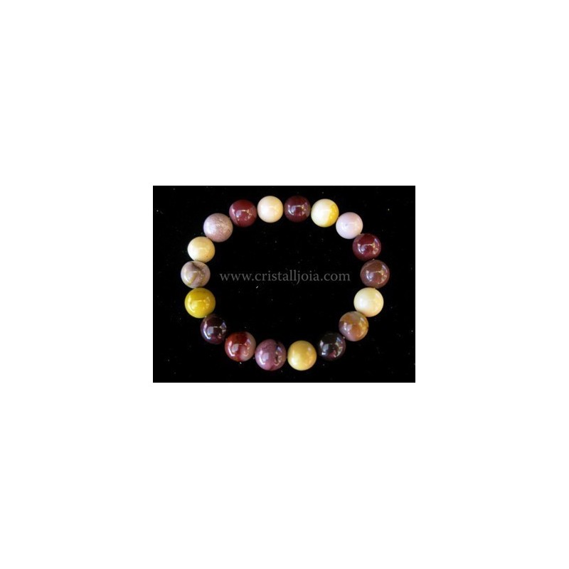 Pulsera mookaita bola de 10mm