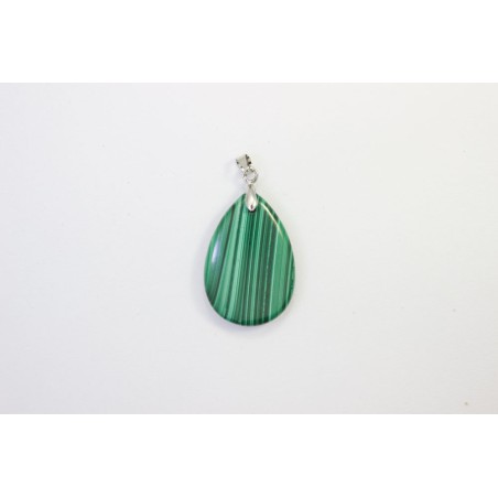 Malaquita colgante gota 20x30mm