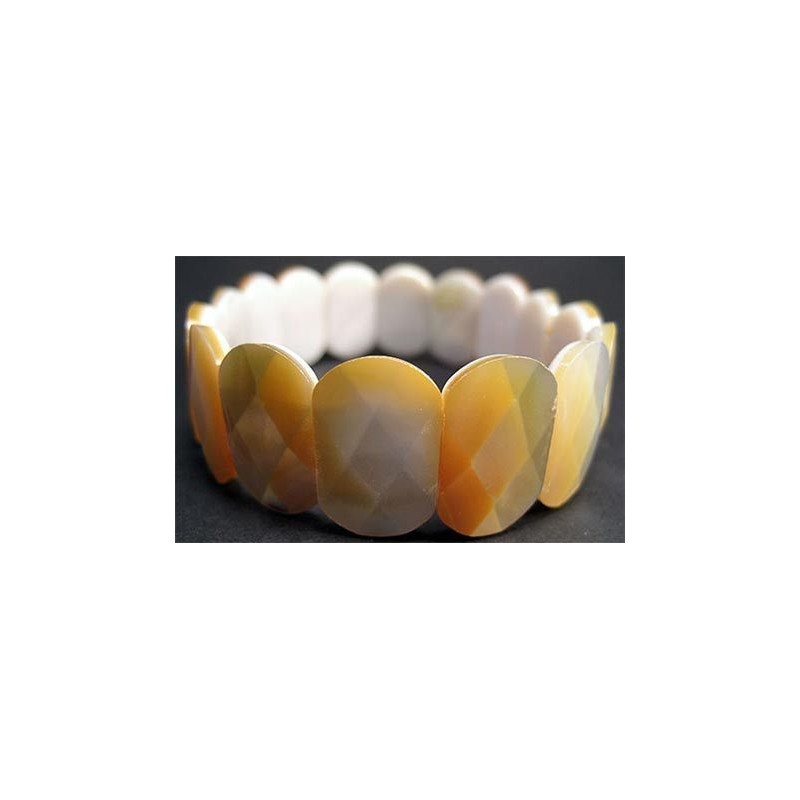 Pulsera lapidada de nacar