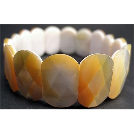 Pulsera lapidada de nacar
