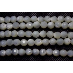Nácar hilo bolas lapidadas 8mm