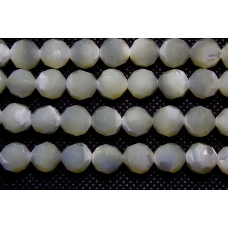 Nácar hilo bolas lapidadas 10mm