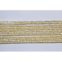 Nácar marrón hilo bolas 2mm