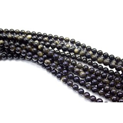 Obsidiana dorada hilo bolas 6mm