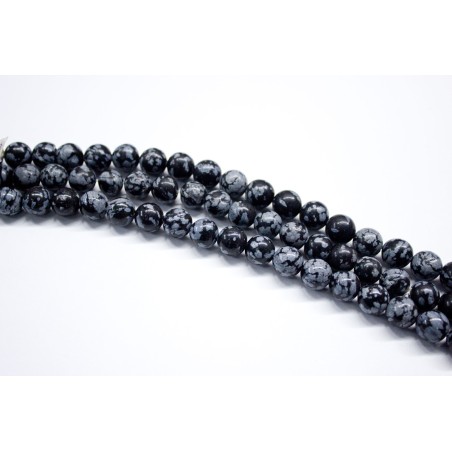 Obsidiana nevada hilo bolas 3mm