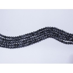 Obsidiana nevada hilo bolas lapidadas 4mm