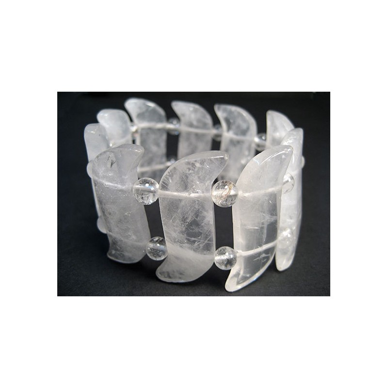 Pulsera cuarzo cristal de roca ese bola