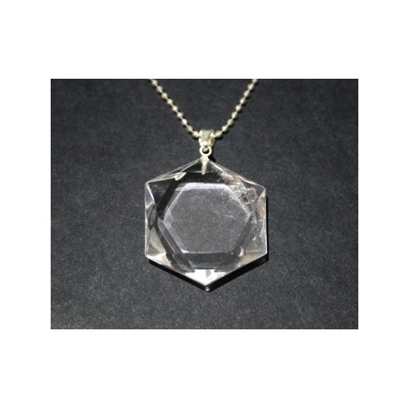 Cuarzo cristal de roca - colgante estrella