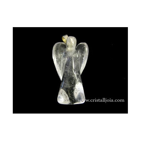Colgante figura ángel de cuarzo 25x35