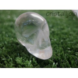 Cuarzo cristal de roca - figura calavera n 1
