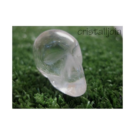 Cuarzo cristal de roca - figura calavera n 1