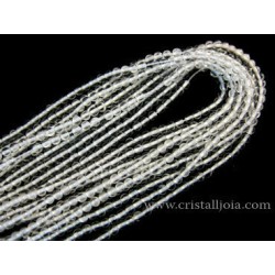 Cuarzo cristal de roca hilo bolas 2mm