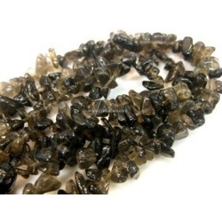 Collar chip largo de cuarzo ahumado 1