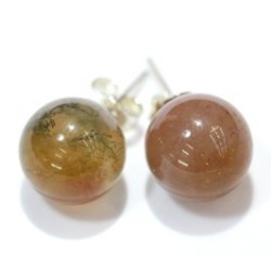Agata india pendientes bola 10mm