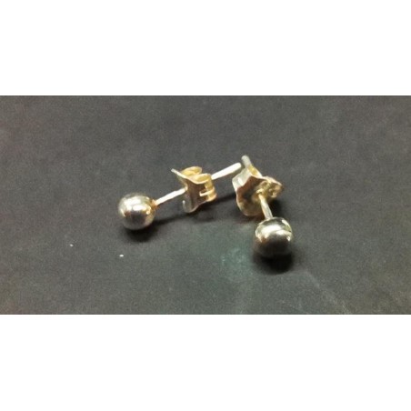 Plata pendiente bola 4mm