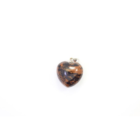Obsidiana caoba colgante corazón 20mm