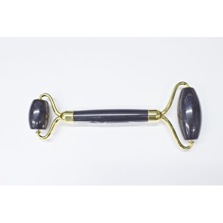 Obsidiana negra carrete masaje doble