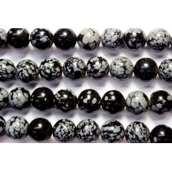 Obsidiana nevada hilo bolas 12mm