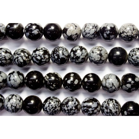 Obsidiana nevada hilo bolas 12mm