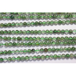 Cuarzo musgo hilo bolas 4mm