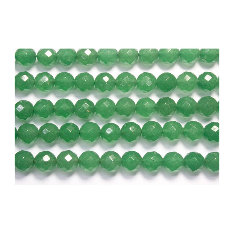 Cuarzo verde hilo bolas lapidadas 8mm