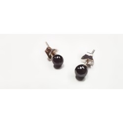 Hematite pendiente bola 4mm