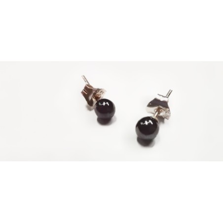 Hematite pendiente bola 4mm