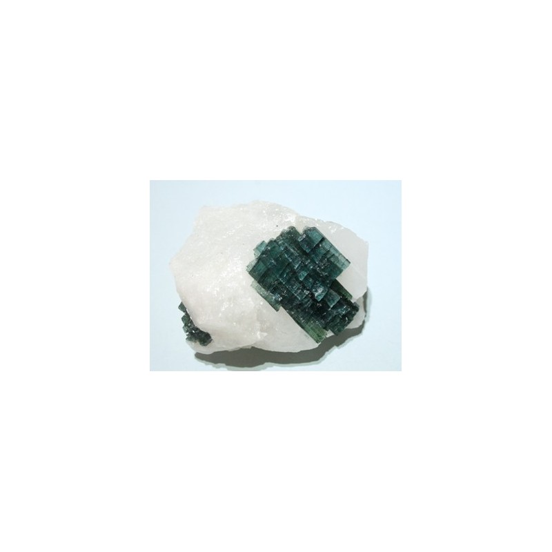 Cuarzo con turmalina verde bruto ref:qtv015