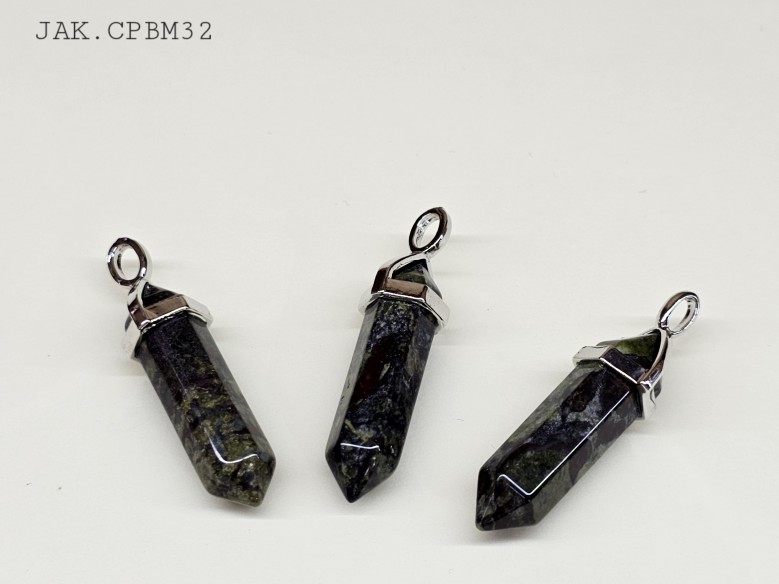 Colgante punta biterminada mineral sodalita