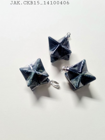 Colgante merkaba mineral jaspe kambaba