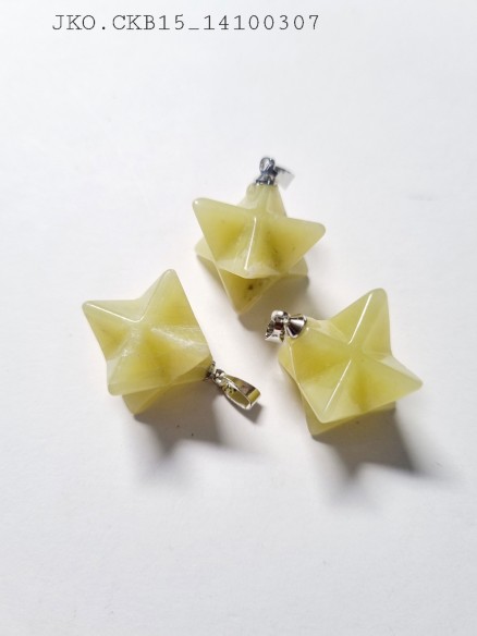 Colgante merkaba mineral jade korea oscuro