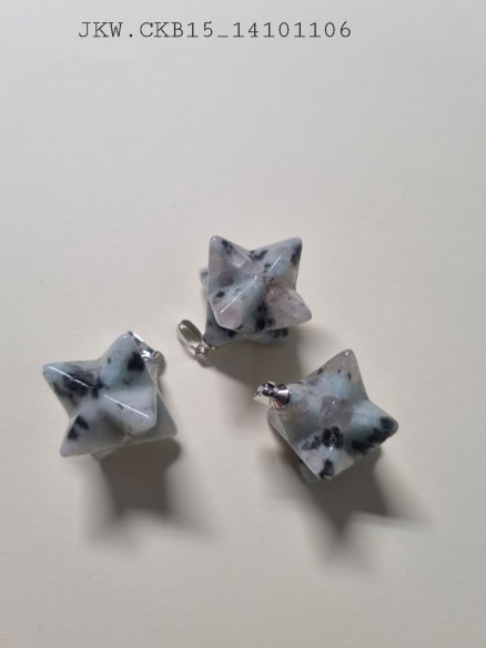 Colgante merkaba mineral jaspe kiwi