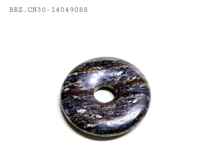 Colgante disco 30 mm mineral broncita