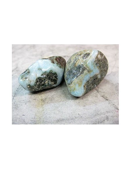 Canto rodado de larimar tamaño 2