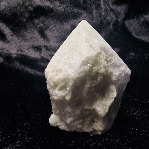 Blue calcite polished point at Cristalljoia Barcelona