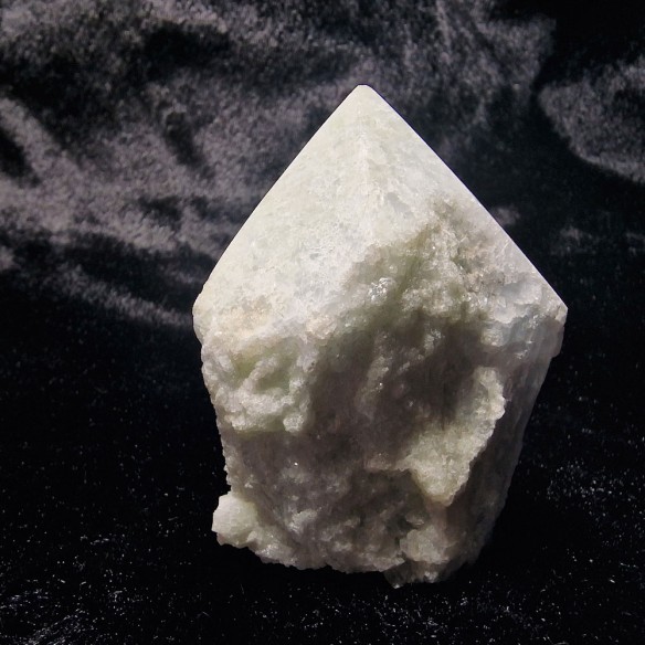 Blue calcite polished point at Cristalljoia Barcelona