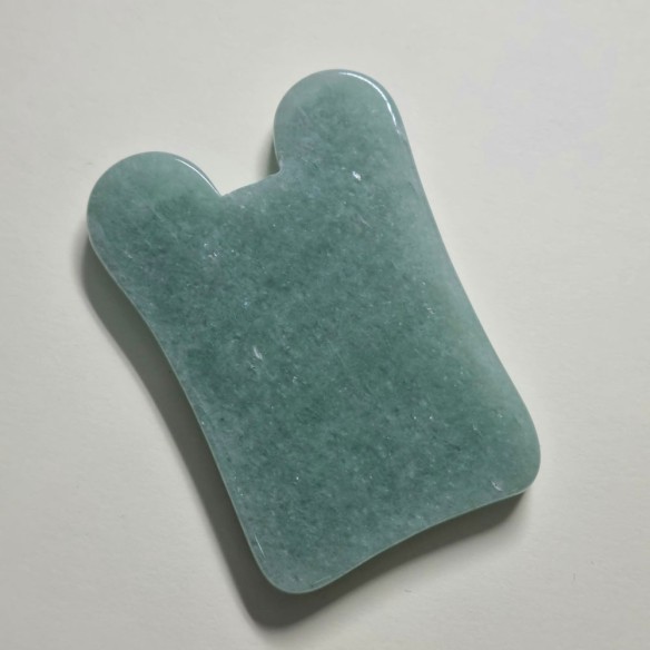 Gua sha eme de cuarzo verde