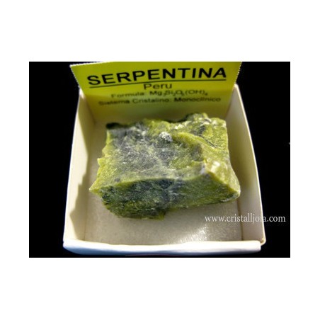 Mineral de coleccion 4x4 serpentina