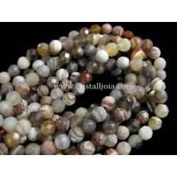 Ágata botsuana hilo bolas lapidadas 6mm