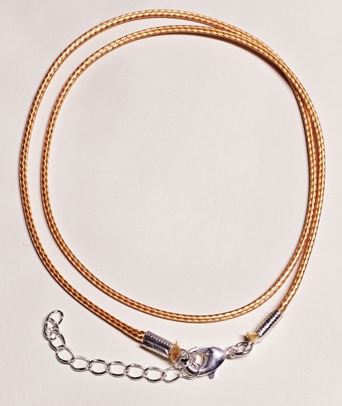 Cordó de cotó encerat amb tancament de metall
