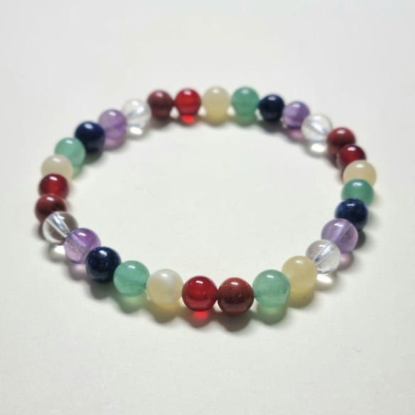 Brazalete bolas 6mm de chakras