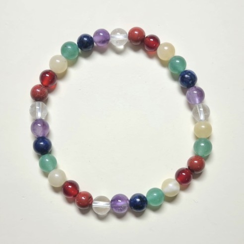 Brazalete bolas 6mm de chakras