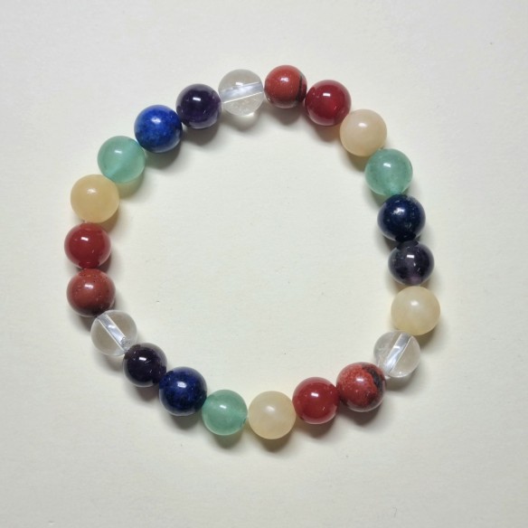 Brazalete bolas 8mm de chakras